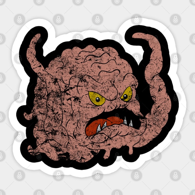 Krang from The Ninja Turtles in the 80's version Sticker by DaveLeonardo